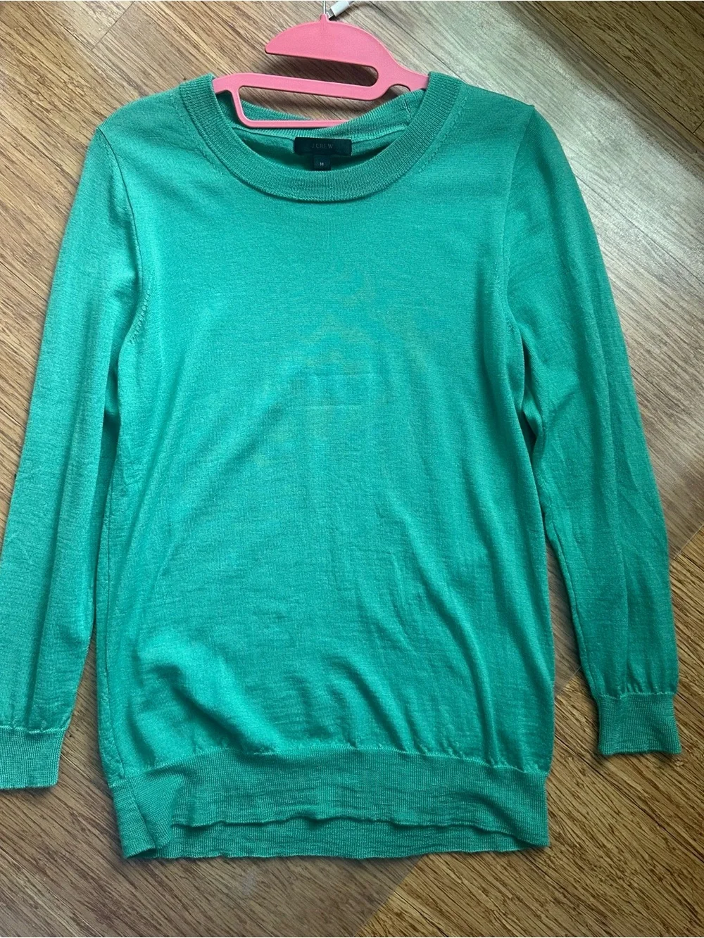J. Crew Tippi Merino Teal Wool Sweater Size Medium